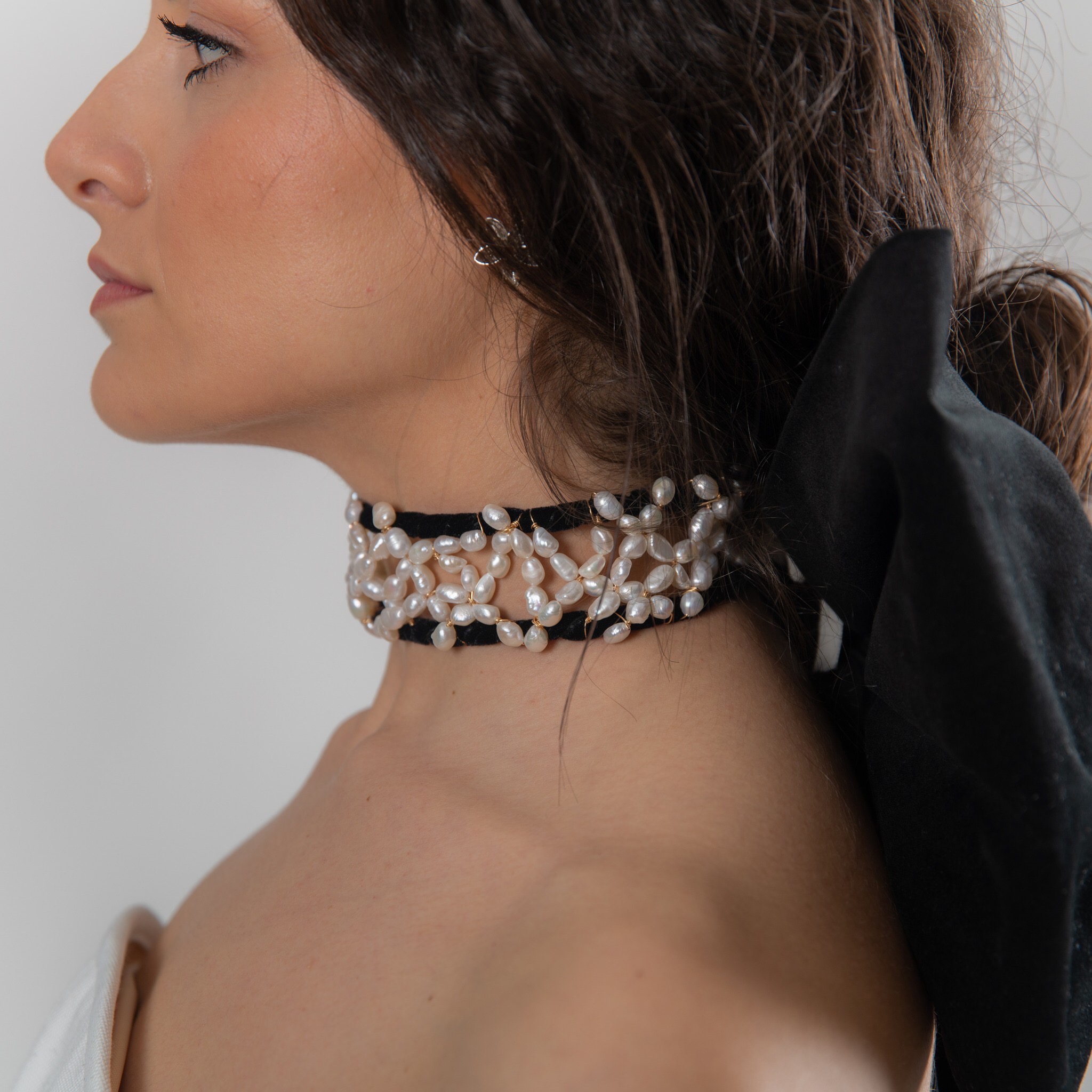 Choker Perlas Cannes